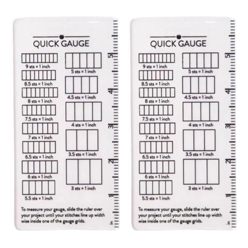Plastic Knitting Gauge Ruler For Quick Stitching And Row Measurement Crafting Tool For Crochet Knitters And Yarn Enthusiasts