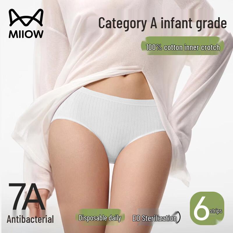 Maoren Women's Disposable Underwear 6-Pack for Travel & Maternity