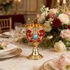Butterfly Embossed Metal Goblet Shot Glass For Cocktails Whiskeys Drinking Cup For Parties And Home Decoration Gift