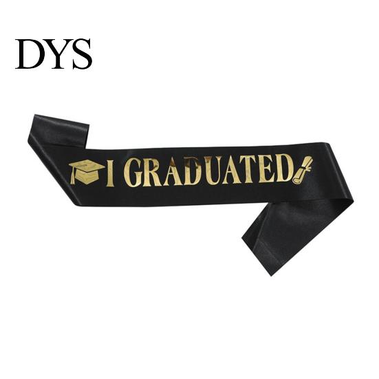 Graduation Ceremony Sash Class of 2026 Grad Honor I Adjustable Graduated Satin for Congrats Graduates Party Supplies Customizable Length