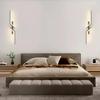 New Sleek, Contemporary, Long LED Wall Lamp Light for Bedroom or Living Room Decor. Perfect Minimalist Design for Background and