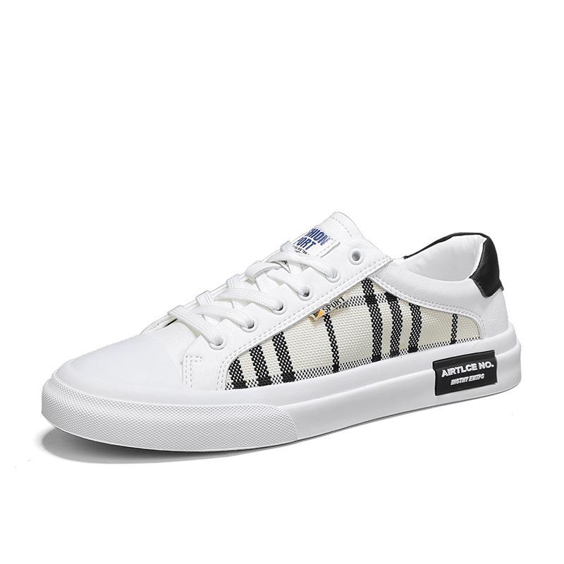 

Shoes Men s Spring Summer New Breathable Cloth Breathable Board Shoes Flat Lace-up Sneakers Teen Casual Men s Shoes 44