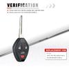 4-BTN Car Entry Remote Key Fob Transponder Ignition Key Control Replacement Fit for 2008 2009 2010 2012 2013 2014 2015 2016 2017 Mitsubishi Lancer