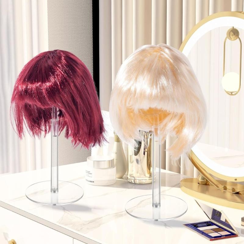 Spherical Top Acrylic Cap Holder With Protective Screw Designs For Hat Preservation Countertop Domed Hat Holder