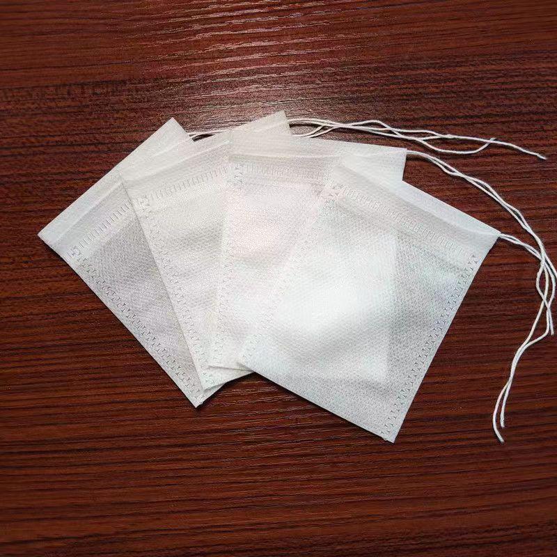 Drawstring Non-Woven Disposable Tea Bags for Soup, Seasoning, and Brewing
