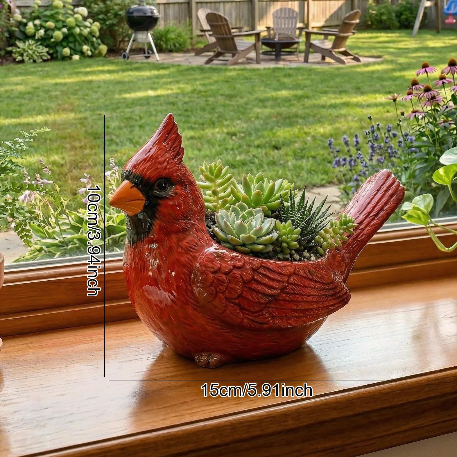 

Bird Themed Plant Pot with Drainage Hole Cute Small Succulent Pot Succulent Planter Gift Ideas for Mother Garden Decor