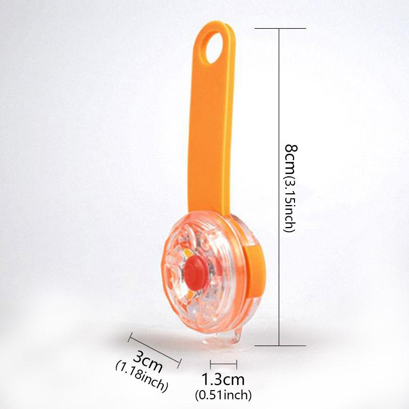 LED Pet Tracking Luminous Pendant Ligh Dogs Collars Dog Wear with Anti-Theft Strobe & Waterproof Design, Safety for Night Walks