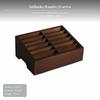 24Compartment Wooden Organizer Box, Cell Phone Storage Rack, Office Desk Divider 12 Grids Natural