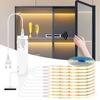 Smart Door Proximity Sensor Control LED Under Cabinet Lights 12V COB Strip Showcase Wardrobe Lamp Backlight for Room Kitchen