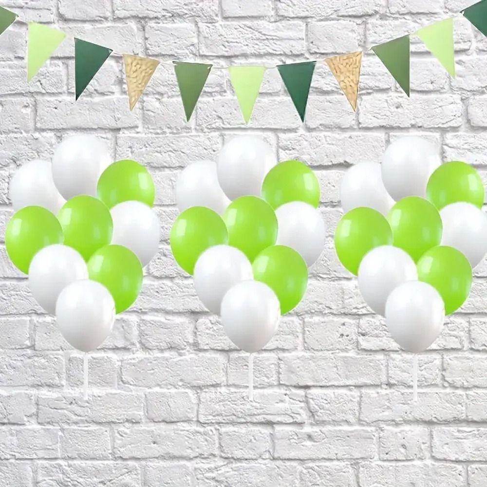 

Handmade Green Triangle Flag Paper Colorful Pull Flag Anniversary Decorations золотистый/зелёный