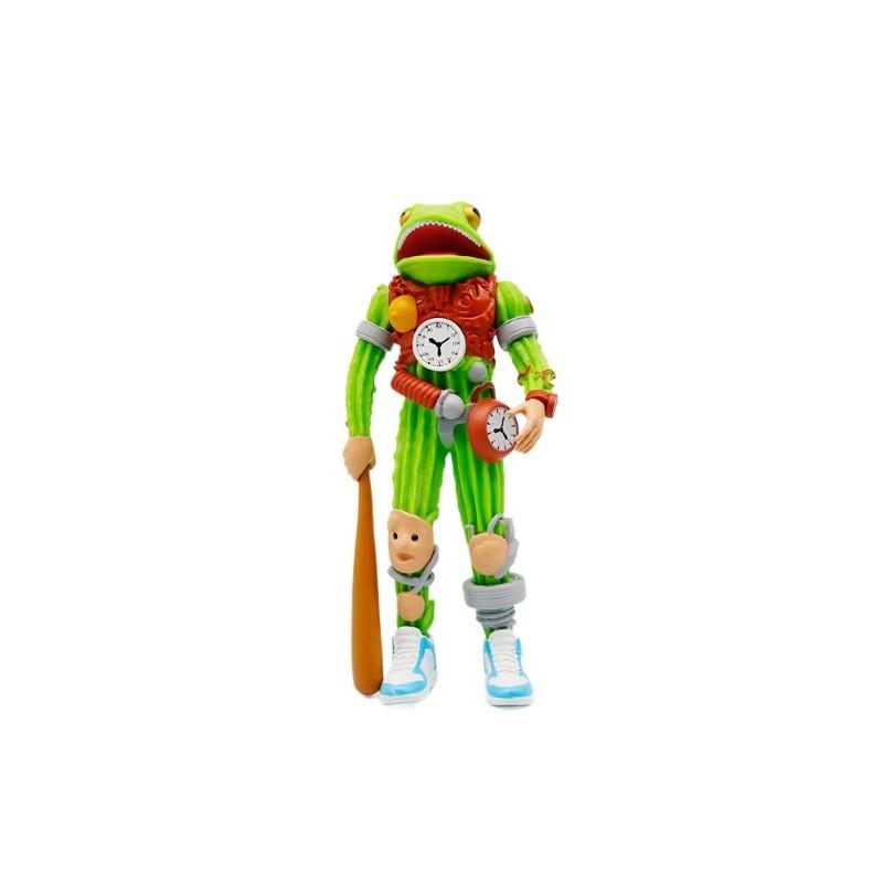 Italian Brainrot Al Cactus Clock Fusion Monster Pvc Toy With Running Shoe Design For Kids Playroom Decor