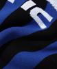 Critic Strickstreifen Renn-Trikot Schwarz