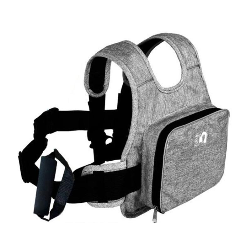 

Upgrades Child Motorcycle Safety Harness Adjustable Kids Motorcycle Belt Reflective Breathable Strap for E-bike Durable 1 серый