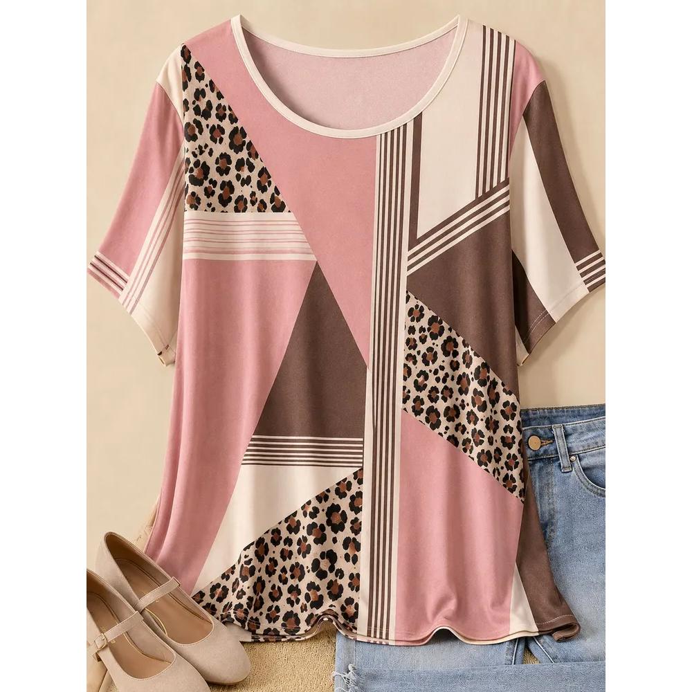 Casual Versatile Comfortable Top Short Sleeve Fashion Women's Loose T-Shirts Women’s