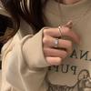 Irregular Trendsetting Geometric Ring For Women Fashionable And Adjustable Wear Copper