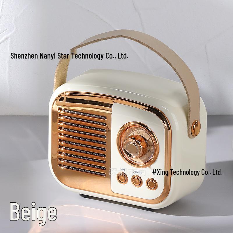 Retro Mini Portable Bluetooth Speaker with Card Slot - Wireless and High-Value Gift