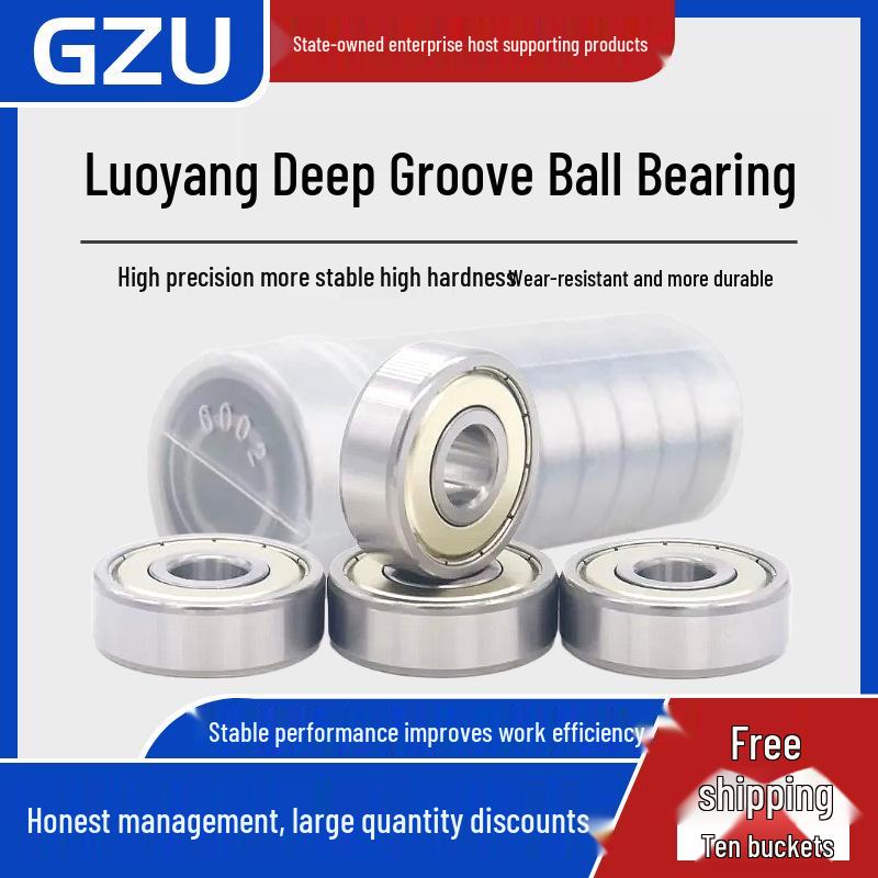 Luoyang Yüksek Kaliteli Dayanıklı Aşınmaya Dayanıklı Derin Kanallı Bilyalı Rulman 6200-6206 Serisi