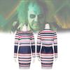 Beetlejuice Cosplay Costume Astrid Striped Dress For Halloween Role Play