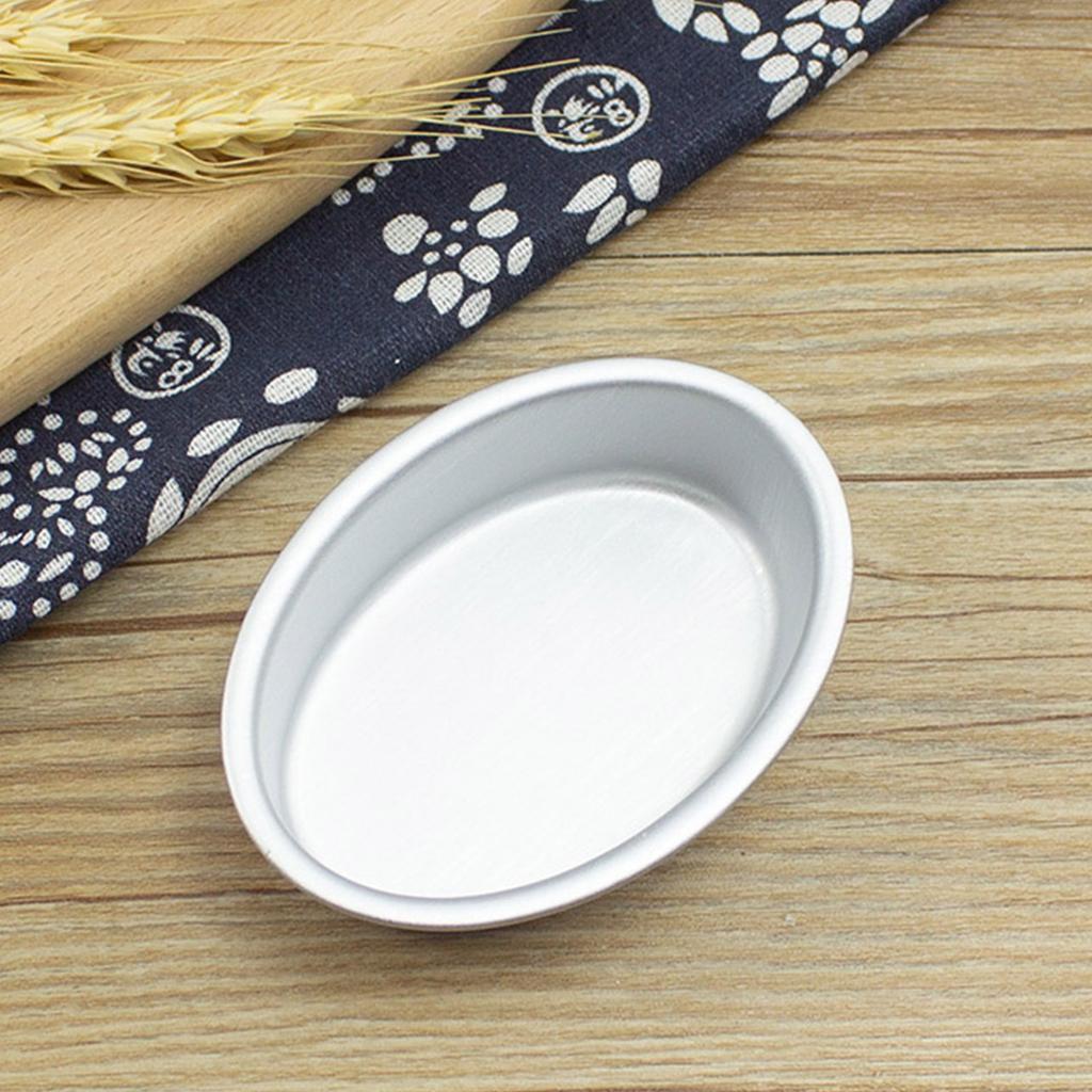 20 ks Všestranné oválné pečicí formy Praktické oválné hliníkové pečicí formy na lahodné cheesecaky a chleby