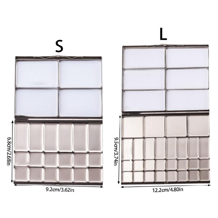 Empty Paint Palette Paint Tray Travel Paint Holder Paint Organizer Box, 2 Size Paint Box Compartments Designed For Art