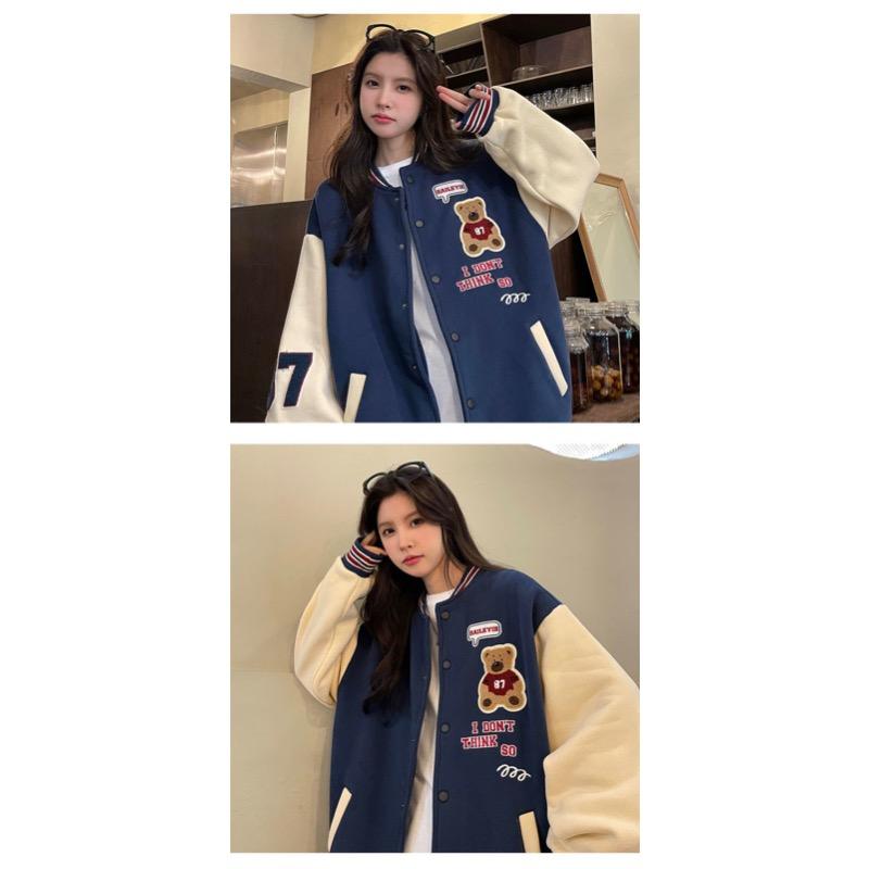 Baseball Uniform Women's Spring and Autumn Jacket