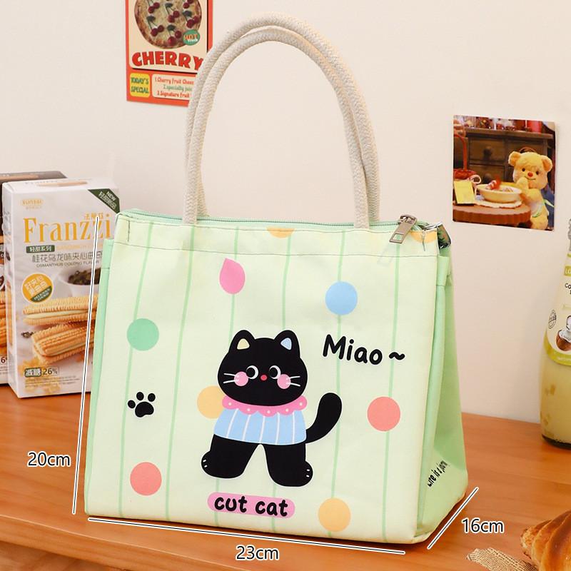 Animalthemed Insulated Lunch Bag For Office Workers With Oxford Cloth And Reusable Design