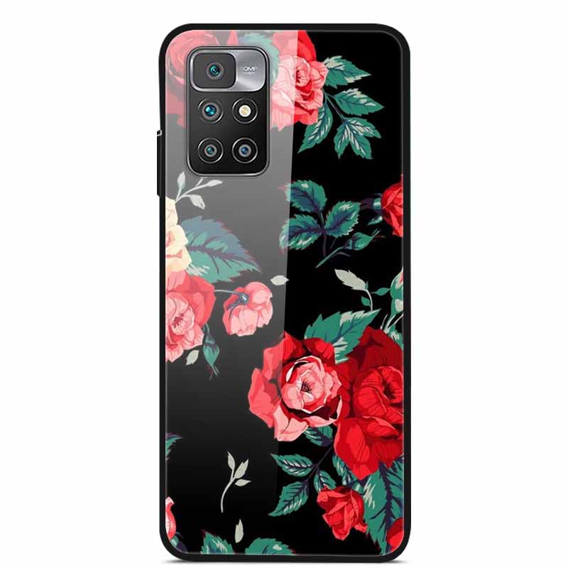 For Redmi Note 10 Pro Cases Note10T Tempered Glass Hard Back Cover for Xiaomi Redmi Note 10 5G / Note 10T Phone Case Capa Fundas