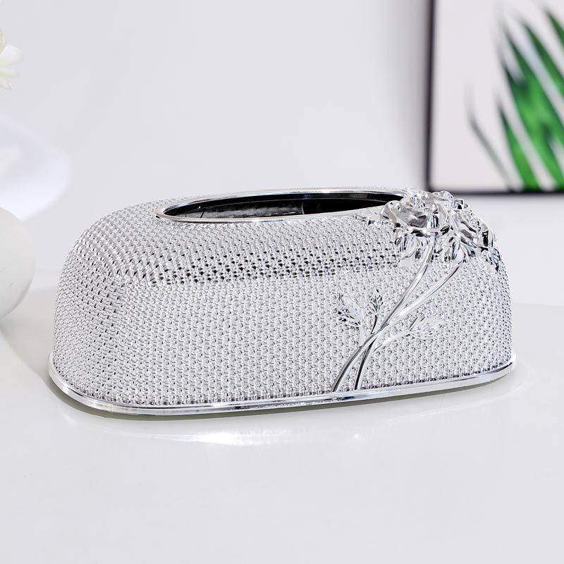 Tissue Box Living Room High-end Light Luxury Luxury Acrylic Waterproof El Office Table Decorations