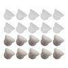 10PCS Hearing Aid Domes 12mm/0.5in Double Layer Soft Silicone Washable Removable Anti Static