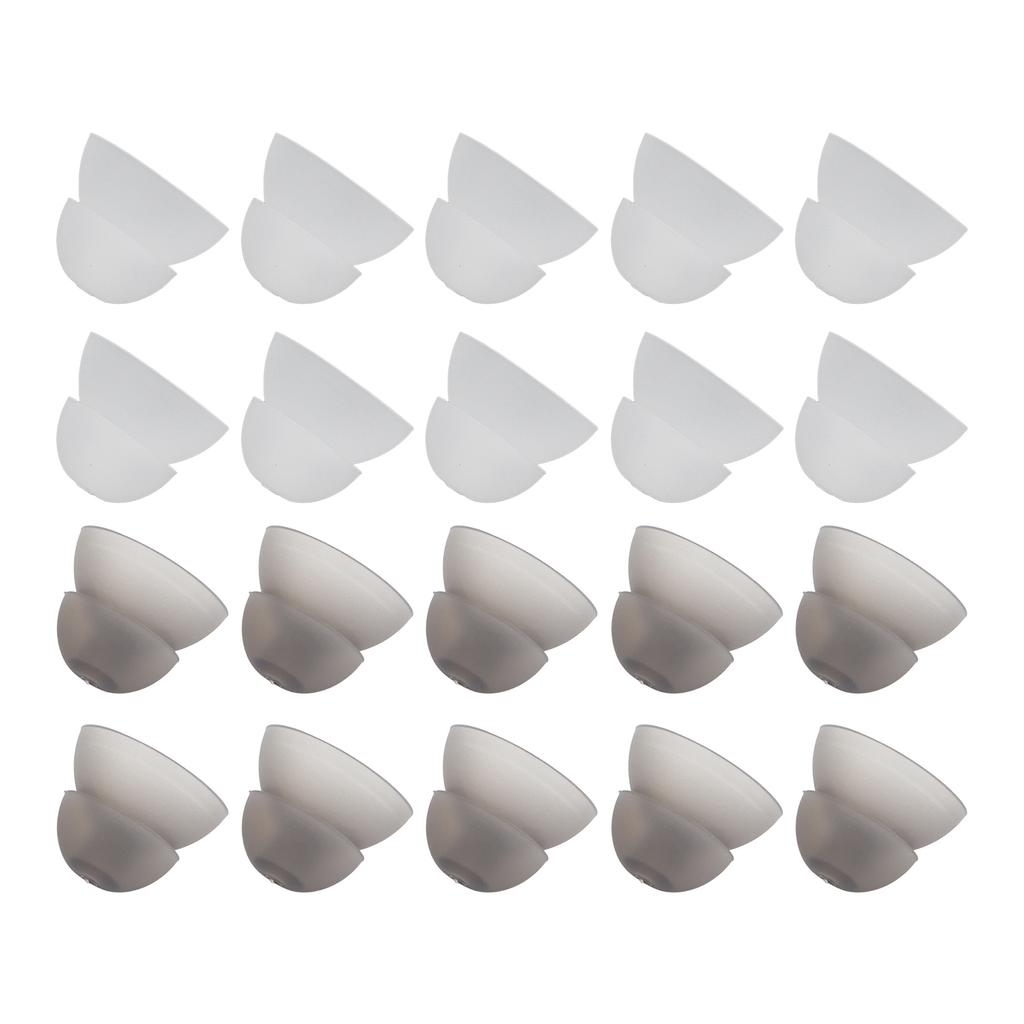 10PCS Hearing Aid Domes 12mm/0.5in Double Layer Soft Silicone Washable Removable Anti Static