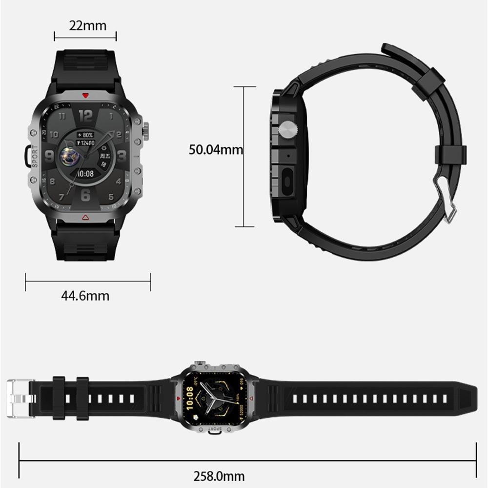 Smart Watch with Flashlight Ultra Bluetooth Call Information Reminder Sports Watch