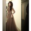 Banquet Evening Dress Female 1011 New Long Dream Fairy Temperament Socialite Annual Meeting Dress