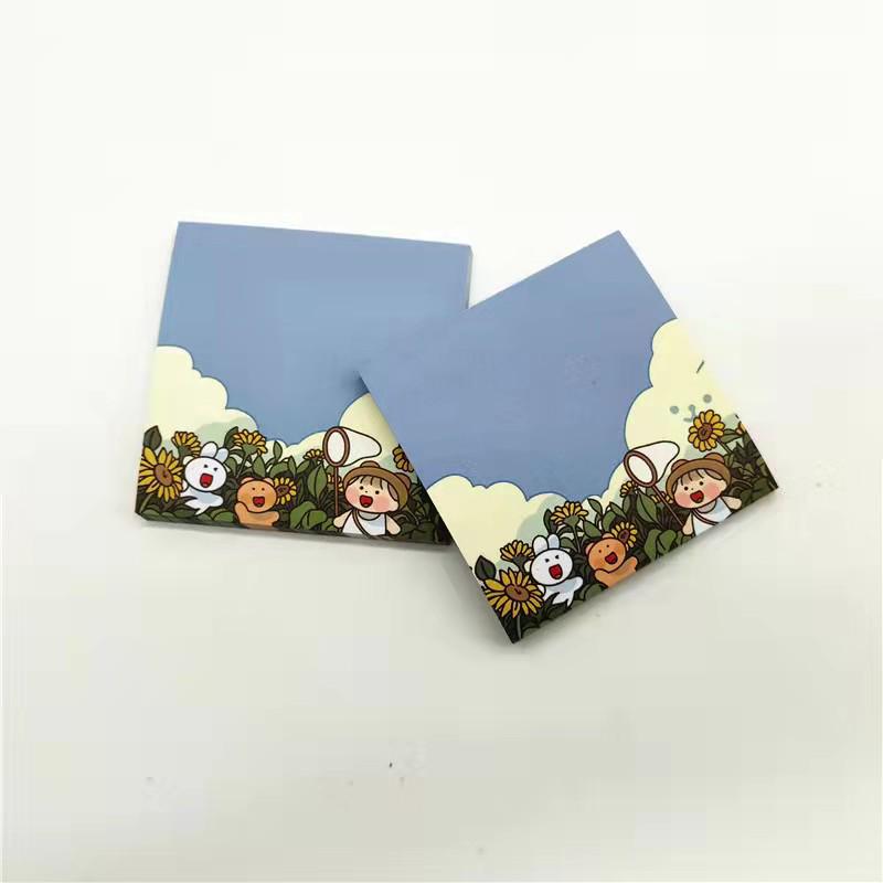 Korean Style Forest Girl Tearable Sticky Notes Pad - Mini Portable Memo Notebook