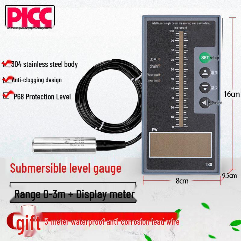 Submersible Water Level Sensor 4-20mA Voltage Transmitter