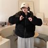 Winter new stand-up collar short corduroy down cotton-padded jacket for students loose small cotton-padded jacket for women