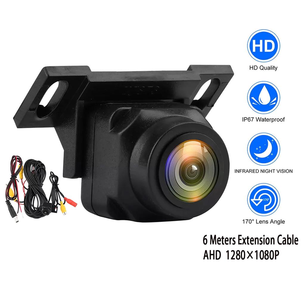 Car Rear View Camera Ahd 1080p HD Night Vision Reversing Camera 170 Degree Wide Angle Adjustable Ip67 Waterproof