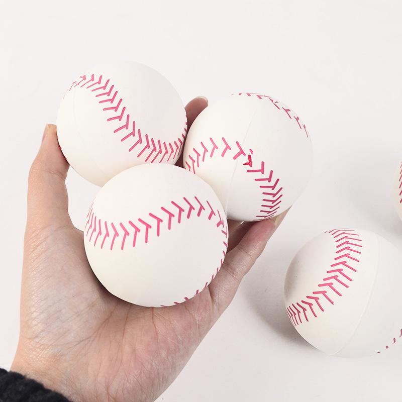 Three-Dimensional New High Elasticity Natural Rubber Hollow Simulation Baseball Toy For Children And Adults To Relieve Stress