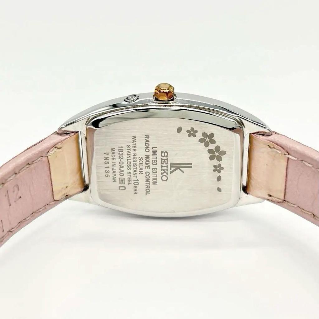 [USED] SEIKO LK Lucia Limited Edition Cherry Blossom Model Solar Radio-Controlled Wristwatch
