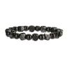 Pulseira Masculina de Contas de Obsidiana Negra, Hematita e Olho de Tigre - Pedra Natural, Proteção Circulatória, Joia Durável, Design Elegante de Contas