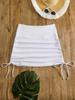2026 Trendy Plus Size Solid Bikini with Beach Skirt - Perfect for Vacation