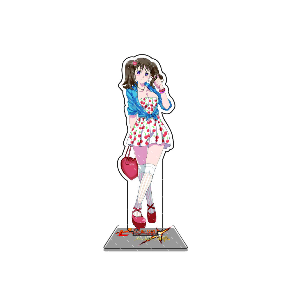 Anime Die Sieben Todsünden 15cm Acryl-Ständer Modellfigur Cosplay Plattenhalter Topper Fans Weihnachts-Schreibtisch-Dekoration Geschenk