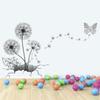 3D Dandelion Butterfly Wall Stickers Living Room Bedroom Children Room Decoration Wallpaper