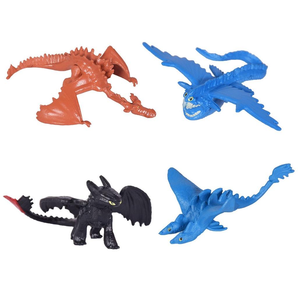 12 Pcs How To Train Your Dragon Action Figures Featuring Hiccup Astrid And Toothless Collection