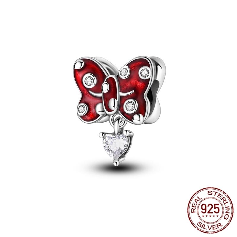 Copper Dragon Firefly Butterfly Puppy Heart Plane Travel Charms Fit Original Bracelet Zircon For Women Gift Gift