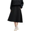 Fila Milano Series Fashion Simple Knitted Casual Long Dress Women Dresses Black F11W515301FBK
