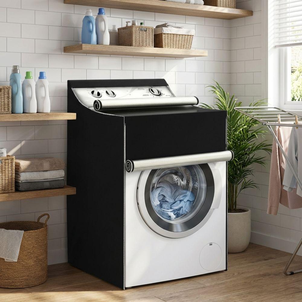 Oxford Cloth Washing Machine Cover Waterproof Universal Protect Sleeve Indoor Outdoor