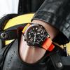 Mens Watches Colorful Sport Watch Luxury Men Quartz Wrist Watches Chronograph Male Clock Chronograph Silicone Watch
