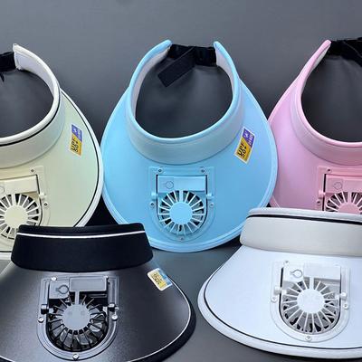 Prodyšný chladicí ventilátor Klobouk Ventilátor na opalovací krémy Klobouk proti slunci Klobouk Rybářská čepice Chlazení Klobouk se špičkou Klobouk s nabíjecím adaptérem Usb Ventilátor pro sportovní klobouk proti slunci