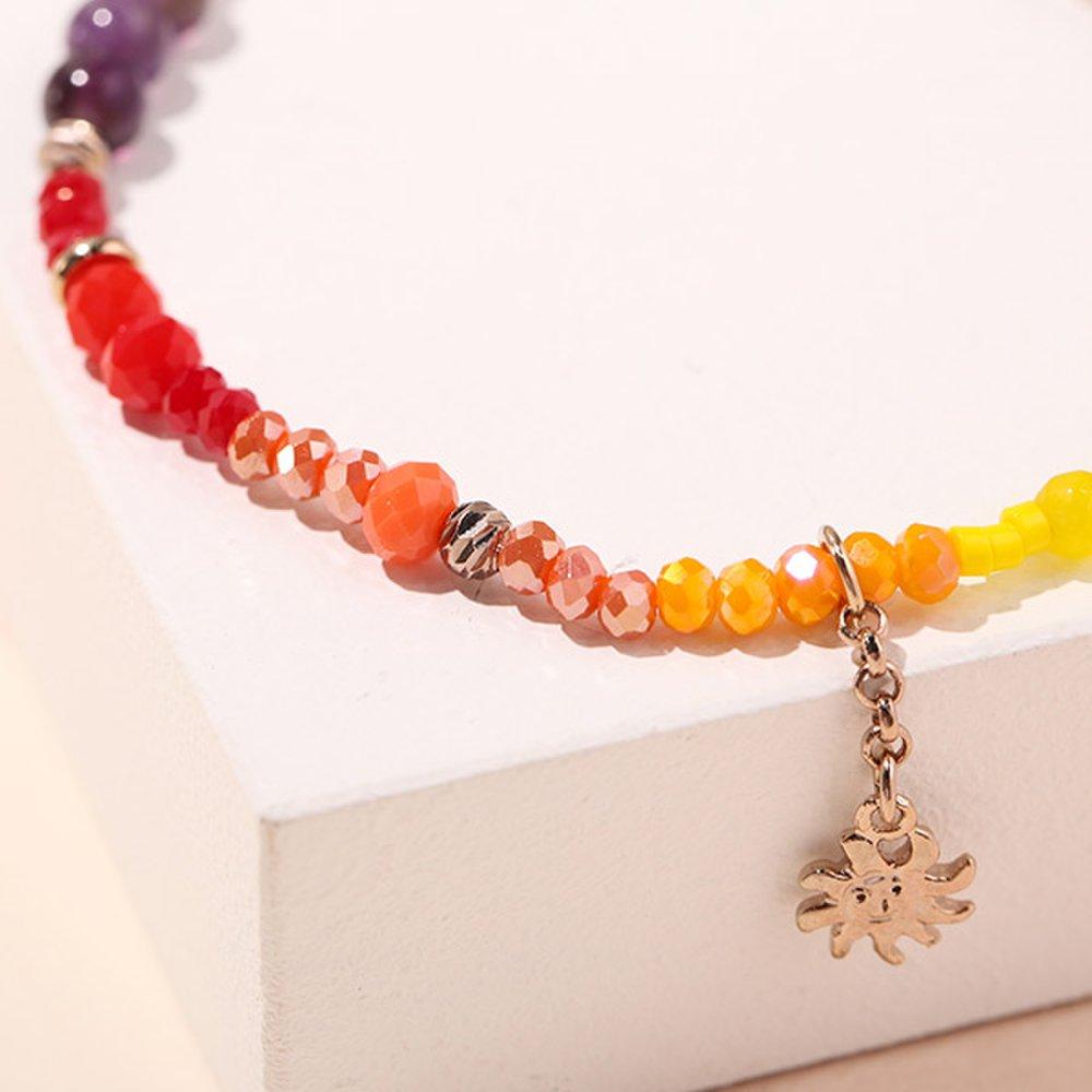 Rainbow Bead Handmade Bracelet (20B017) [1Color]