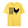3D Style Tees Cotton Unisex Top Tshirts Best Cluckin Dad Ever Vintage Tshirt Birthday Special Luxury T Shirt